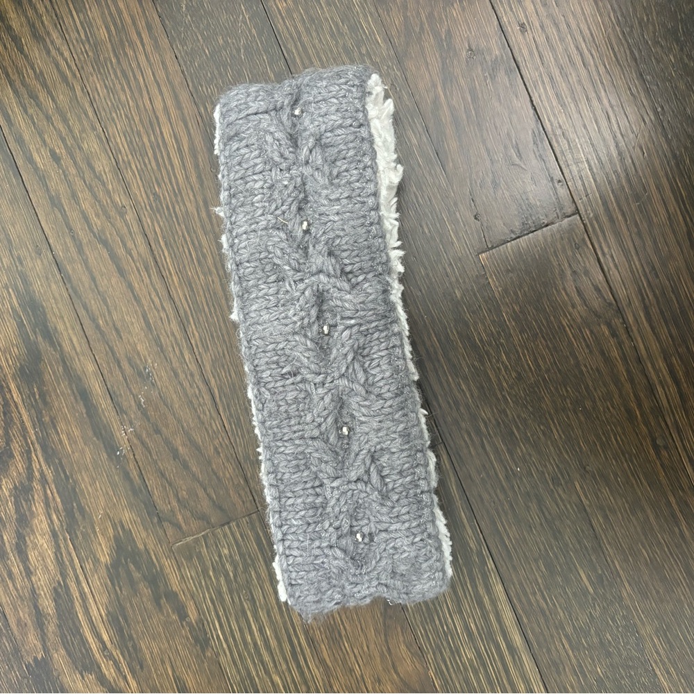 Cozy Gray Knit Headband